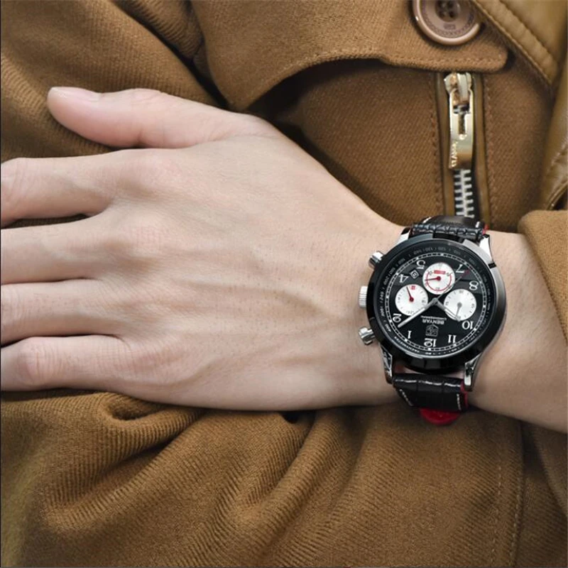BENYAR Reloj Hombre Роскошные Кварцевые часы с секундомером мужские спортивные наручные
