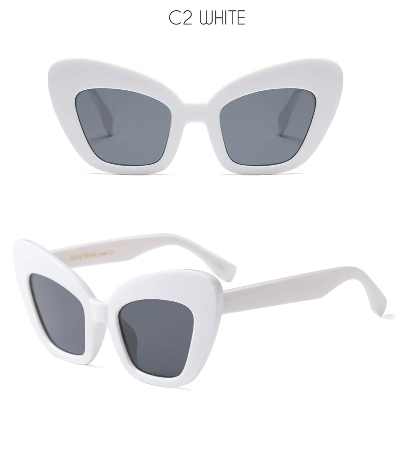 Женские солнцезащитные очки больших размеров,, фирменный дизайн, Ретро стиль, квадратные, кошачий глаз, черепаха, раковина, 90 s, кошачий глаз, солнцезащитные очки, оттенки OM596