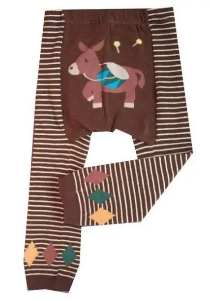 Детский hooyi/штаны для девочек Теплые хлопковые леггинсы с героями мультфильмов, колготки одежда для маленьких мальчиков с рисунками животных, штаны для девочек, 80, 90, 95 - Цвет: C5