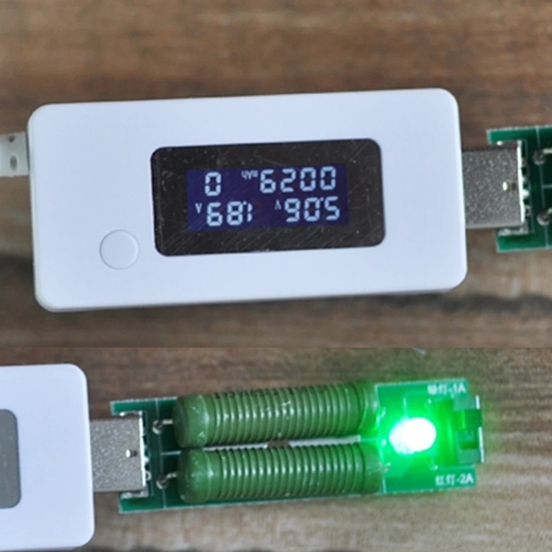

USB Resistor DC Electronic Load With Switch Adjustable Current 5V1A/2A Battery Capacity Voltage Discharge Tester