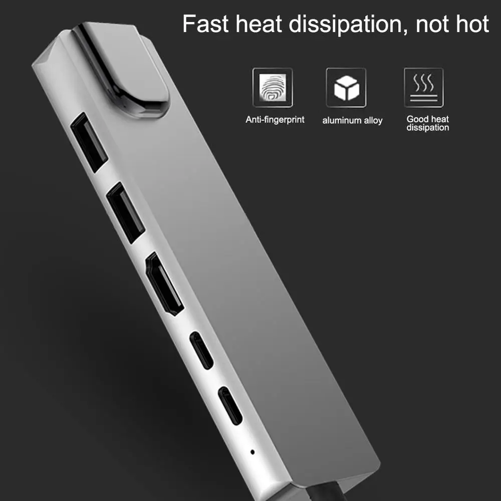 Цена font b Usb b font хаб C концентратор для Мульти font b USB b font 3,0 HDMI адаптер Ethernet Rj45 Lan адаптер для MacBook Pro type C 3,0 сплиттер 3 порта font b USB b font C концентратор