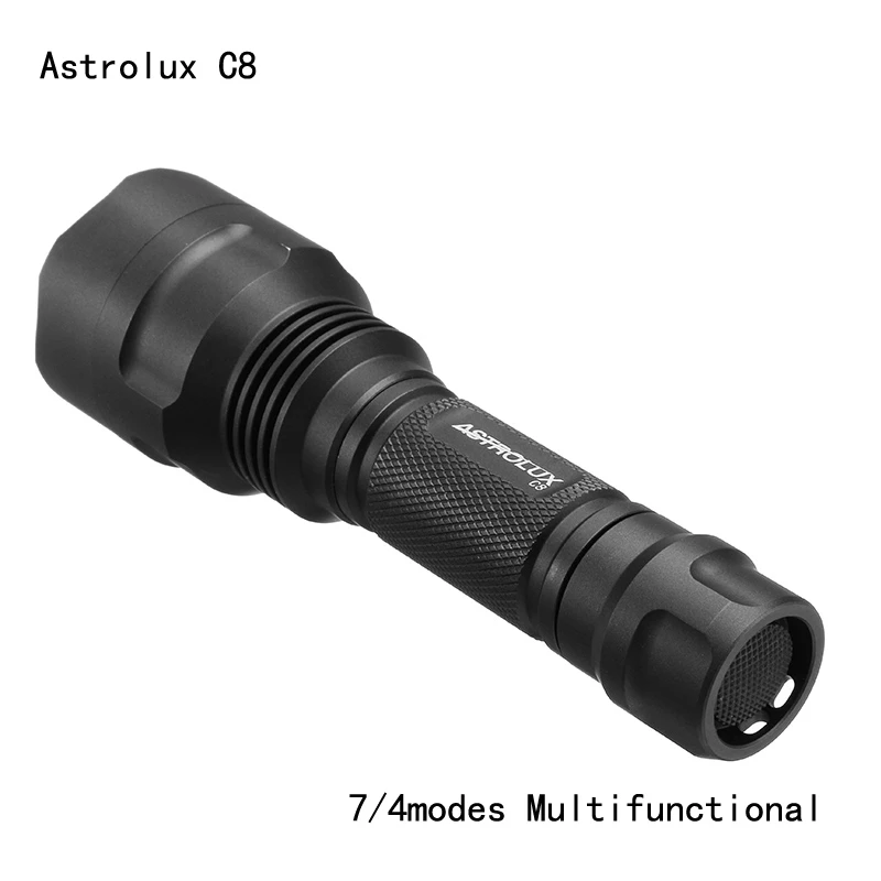 Светодиодный тактический фонарик Astrolux C8 дальность 1300 лм 7/4 режима A6 для