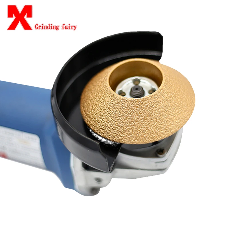 

MX Brazing Diamond Angle Grinder Stone Processing Wheel 45 Degree Beveled Marble Granite Edging Disk Diamond Grinding Wheel 74mm