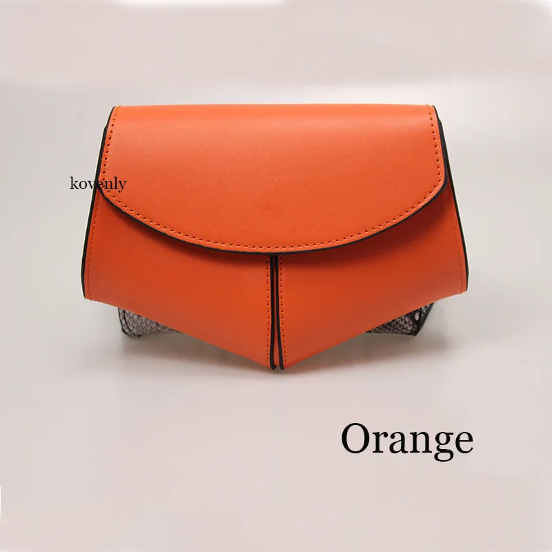 Orange waist bag Женская поясная сумка под змеиную кожу, женская новая модная поясная сумка на пояс, мини сумка на пояс для дискотеки, кожаная маленькая сумка на плечо, 040301 - Цвет: Orange waist bag