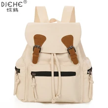 Модный мягкий холщовый женский рюкзак на шнурке, школьные сумки, женские маленькие рюкзаки для девочек-подростков, Mochilas Escolares, школьный рюкзак