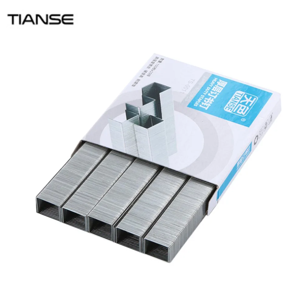 

TIANSE 10 Box Practical Standard Chisel Point Staples For Stapler 23*10 Furniture Office School Supplies Metal Binding tool