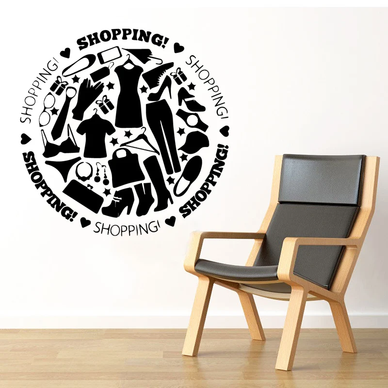 

Fashion Clothes Wall Art Decal Wall Art Sticker Murals Home Decoration Accessories for Living Room Vinyl Waterproof Wall Decal