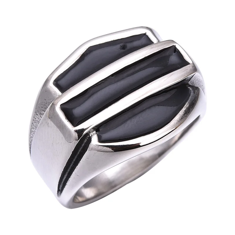 

316L Stainless Steel Gothic Punk Silver Carving Heavy Big Ring Biker Hiphop Rock Jewelry fashion Gift for men Size 8-12