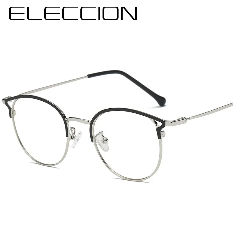 ELECCION, модная металлическая оправа, стекло, кошачьи глаза, стильная ...