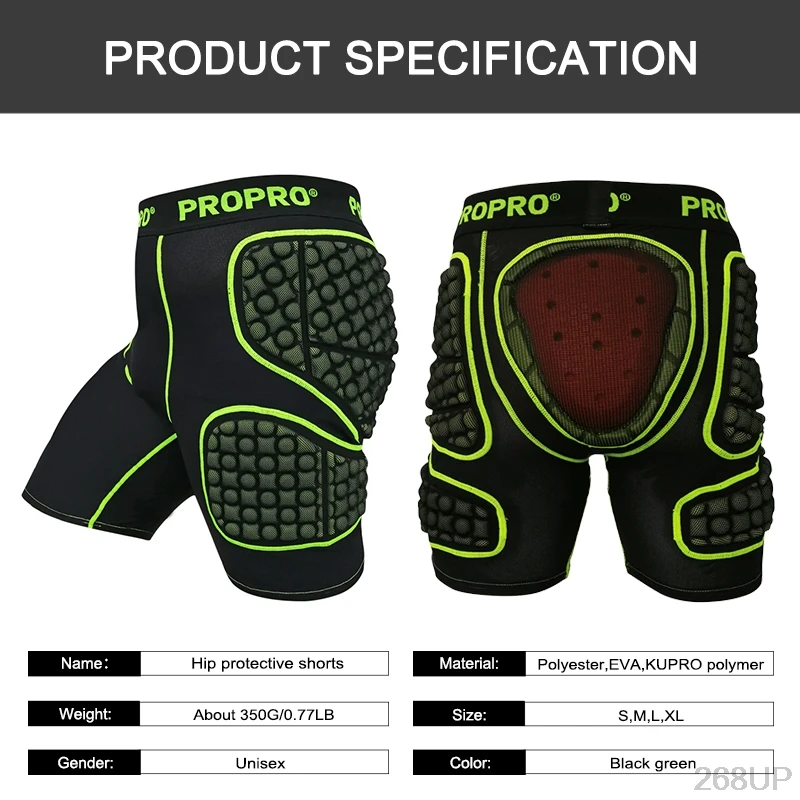 PROPRO Motorcycles Shorts Hip Protector Motocross Off-road Protection Equipment Hip Padded Shorts Skiing Skating Safety Gear