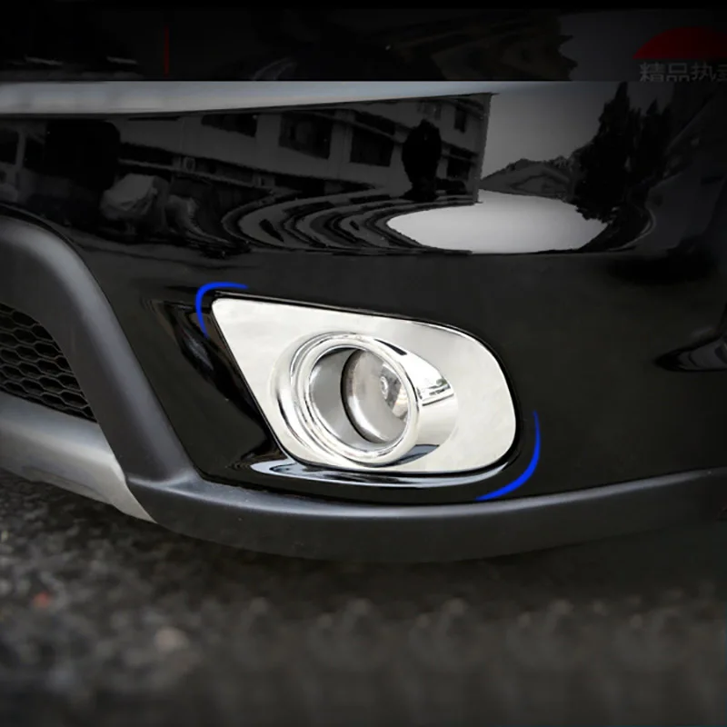 Короткое спереди и сзади Туман света Foglight лампы хромированной отделкой Обложки автомобиля стиль для Dodge Journey Fiat Freemont 2011