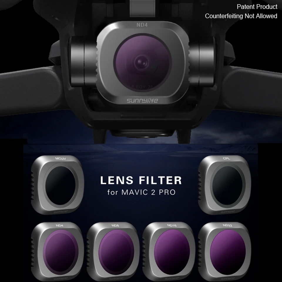 

DJI Mavic 2 Pro/Zoom Filter Kit CPL MCUV ND4 ND8 ND8 ND32 6 in 1 Camera Lens Filters for DJI Mavic2 Pro/Zoom Part Accessories