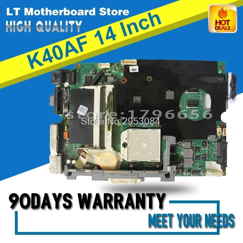 

K40AF Mainboard For ASUS K40AF K40AB K40AD K50AF K50AB K50AD X8AAF 14-inch Machine 512m graphics card Laptop Motherboard S-4