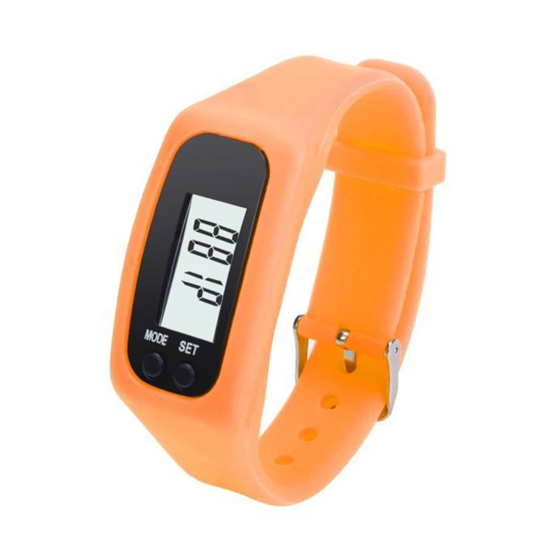 Цифровой шагомер браслет наручные Фитнес часы Дисплей Sports Tracker ЖК-дисплей Прогулки Run Шаг Счетчик калорий браслет оптовая продажа