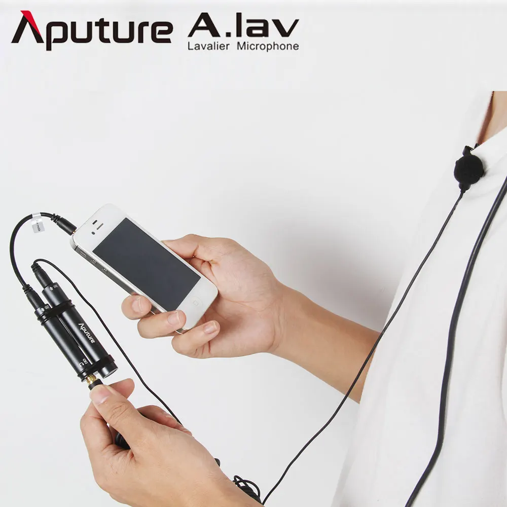 

Aputure A.lav Omnidirectional Lavalier Smartophone Microphone for iPhone Sumsang Nikon Canon DSLR Recorder Mobile Cell Phone