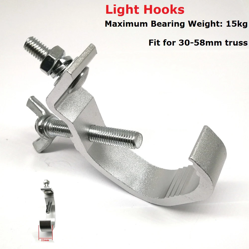 1XLot новейшие зажимы DJ Аудио Сверхмощный Свет Монтаж алюминиевые лампы крючки для