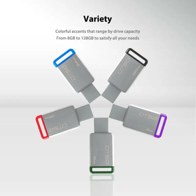 Kingston USB флеш накопитель 8 ГБ 16 32 64 128 3 1 металлический cle 0 U диск|u disk|kingston usbkingston usb flash