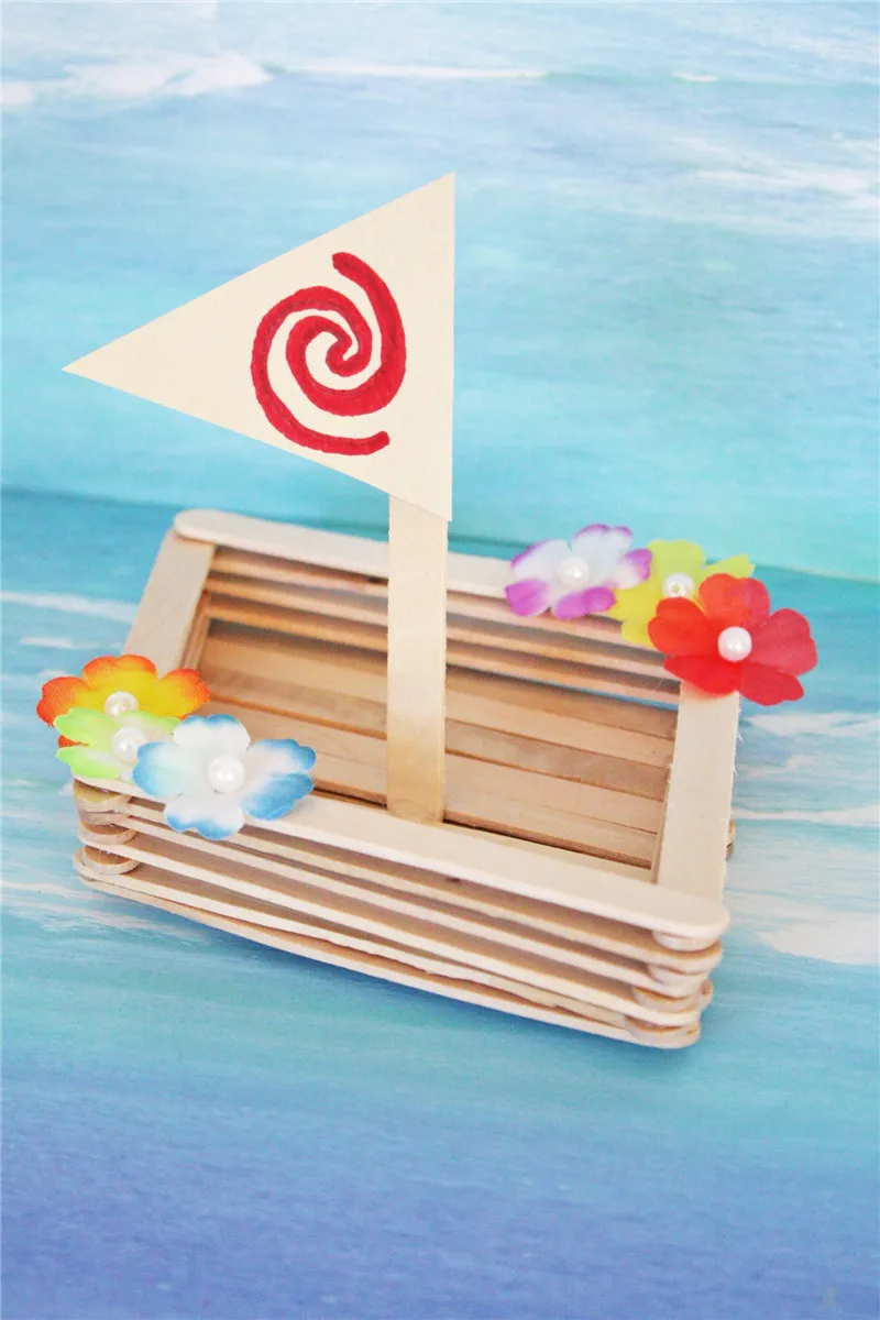 50Pc Ice Cream Stick Wooden Popsicle Stick Handmard gifts