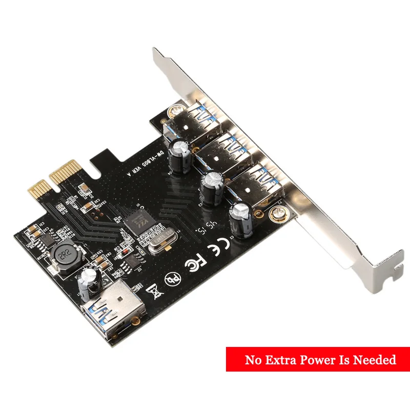 Расширительная карта PCIe USB 3 0 PCI e к 4 портам usb адаптер Express концентратор