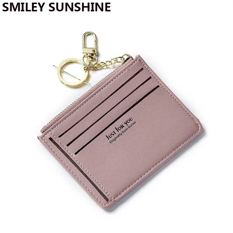 High Quality Soft PU Leather Korean Mini Slim Women Wallets 2018 Cute