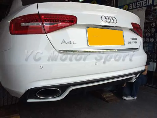 2013-2014 Audi A4 S4 B8 Facelift B8.5 B9 Riger RS5 Style Rear Bumper FRP (9)