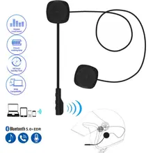 New Motorcycle Helmet Wireless Headset Bluetooth 5 0 Intercom Earphone Stereo