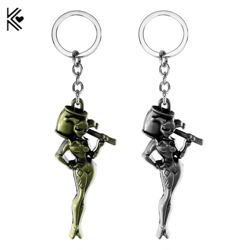 

Moive Jewelry Suicide Squad Keychain H Q Key Chain Margot Robbie H Q Will Smith Deadshot Floyd Lawton Keyring