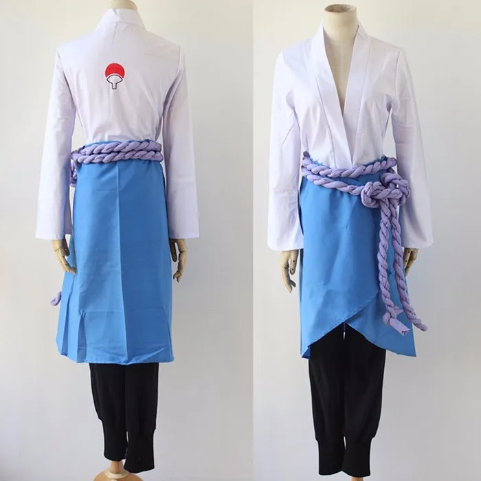 

Naruto Uchiha Sasuke Cosplay Costume Anime Sasuke 3rd 4th Generation Uniform Full Set