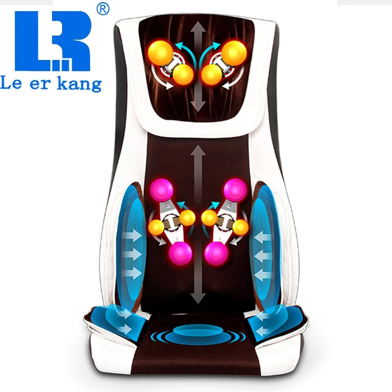 

LEK electric massage cushion full body Shiatsu massage chair air compressor vibration kneading back massager special sale