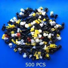 500PCS Mixed Auto Fastener Vehicle Car Bumper Clips Retainer Fastener Rivet Door Panel Fender Liner Universal