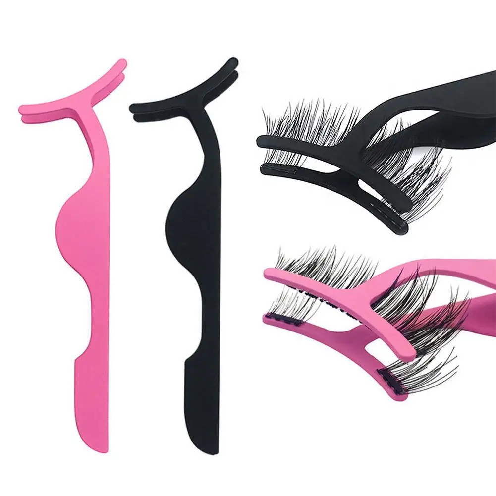 

1pcs False Eyelash Tweezers Eyelashes Special Tweezers Eyelash Extension Curler Nipper Auxiliary Clip Clamp Makeup Forceps Tools