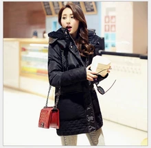 Korea Latest Winter Fashion Women Down jacket Elegant Hooded Lambs Super Warm Thick Coat Women Slim Big yards Leisure Coat G2253