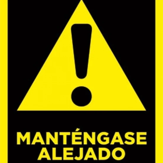 Mant&eacutengase Alejado (Keep Out) Laminated Poster (22 x 34)