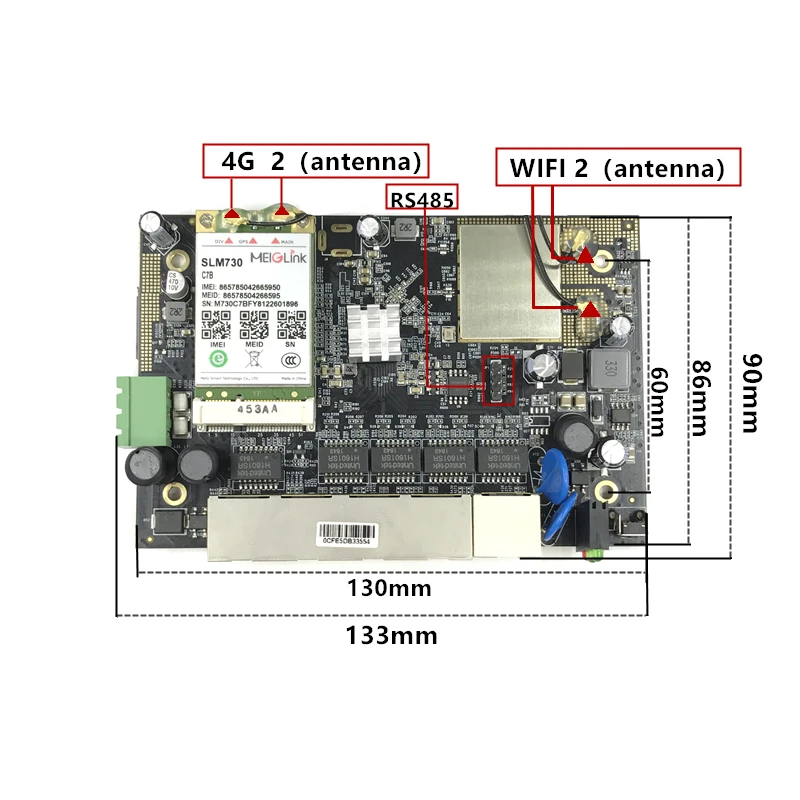  high speed 27dBm 300M industrial DIN rail 4g ltewireless router support openwrt ODM/OEM serial RS/4