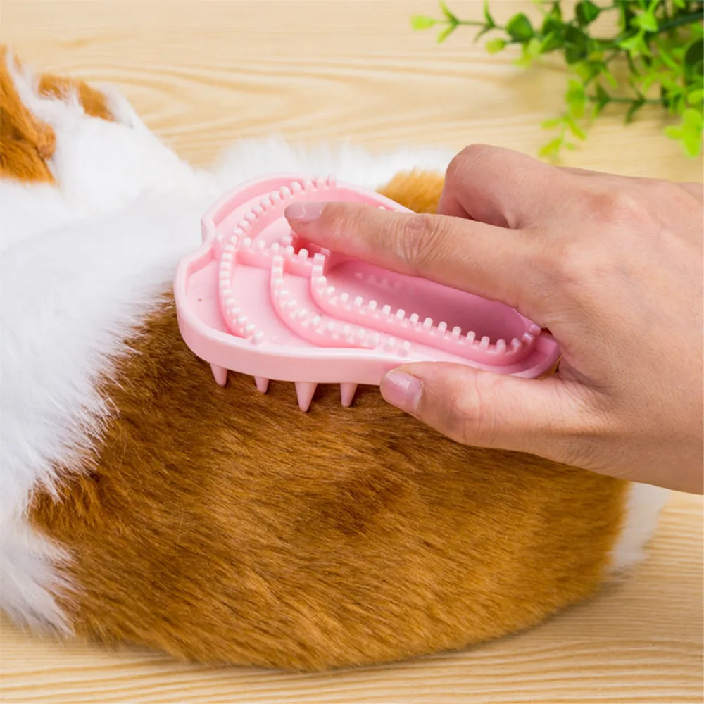 Dog Cat Grooming Silicone Shedding Shampooing Rubber Zoom Groom Wet Dry