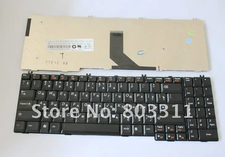 Абсолютно новая RU версия черный цвет Клавиатура для ноутбука LENOVO G550 сервис 25-008405