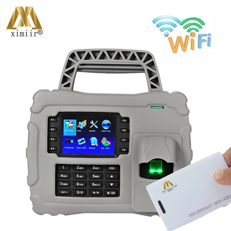 

Waterproof,dust proof,shock proof S922 WIFI TCP/IP fingerprint time attendance ID card time recording with backup battery