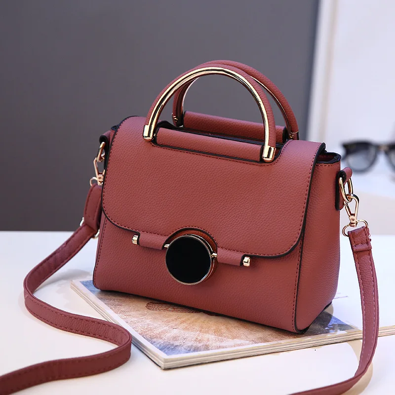 BERAGHINI النساء أكياس العلامة التجارية الإناث حقيبة يد Crossbody أكياس الأزياء البسيطة حقيبة كتف ل المراهقين الفتيات مع مطرزة قفل هدايا