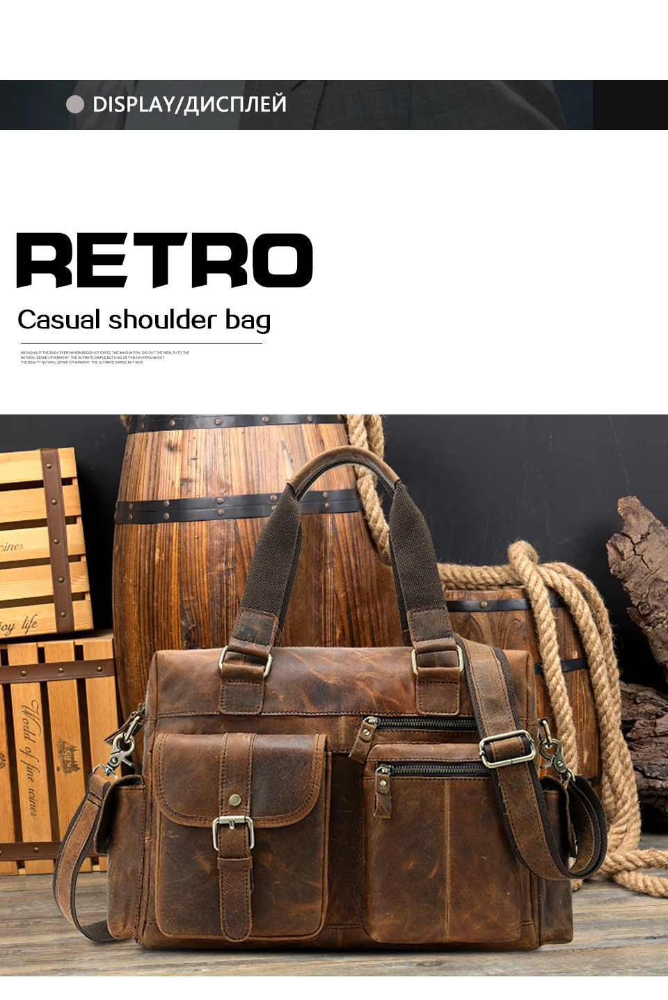 Модные пояса из натуральной кожи для мужчин Портфели Сумка мессенджер ноутбука сумки на плечо для большой ёмкость путешестви