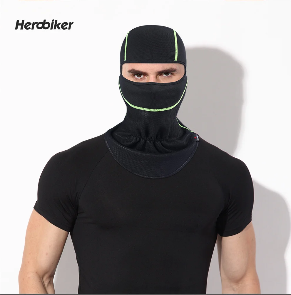 HEROBIKER мотоциклетная маска для лица, Зимняя Теплая Флисовая велосипедная маска, ветронепроницаемый подшлемник, мотоциклетная маска для катания на лыжах и сноуборде