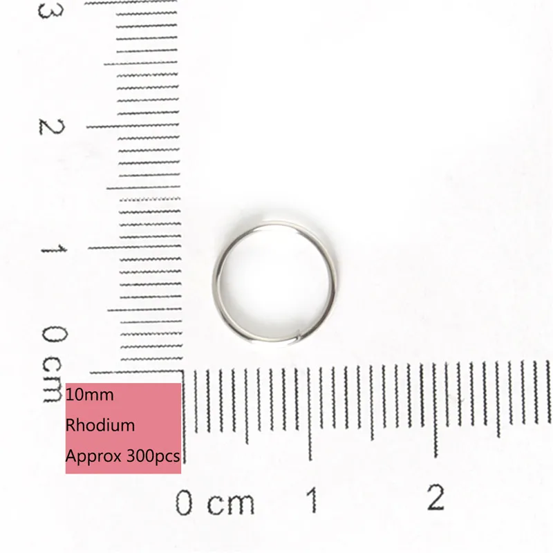 6/8/10 мм 300-800 шт. тон двойная петли Открытые кольца прыжок Разделение кольца для изготовления ювелирных изделий браслет Цепочки и ожерелья DIY ювелирных изделий - Цвет: 10mm Approx 300pcs