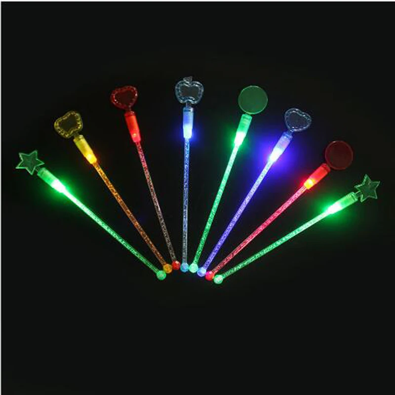 LED Glowing Stir Bar Flashing Led Light Up Toys Christmas Luminous Toys For Kids Party Bar Club Supplies Colorful Stick Toy (7)