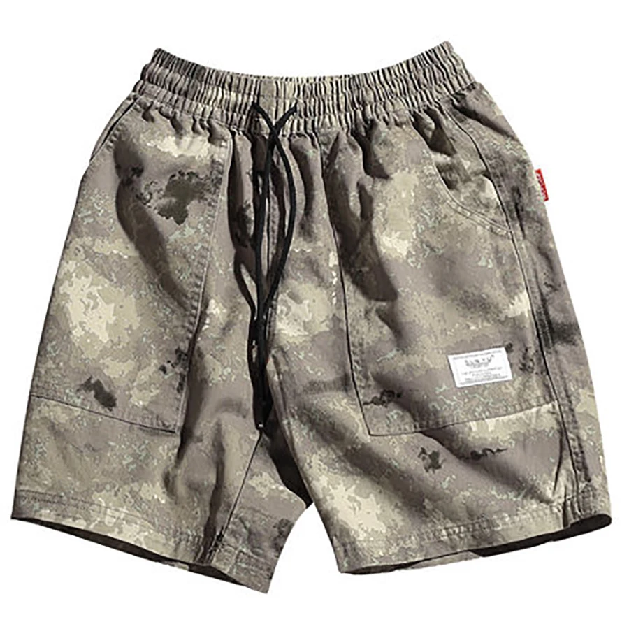 Black Summer Men Short Shorts Cotton Pockets Mens Cargo Camo Shorts Casual Homens Tactical Cargo Pants Military Style 40XD004