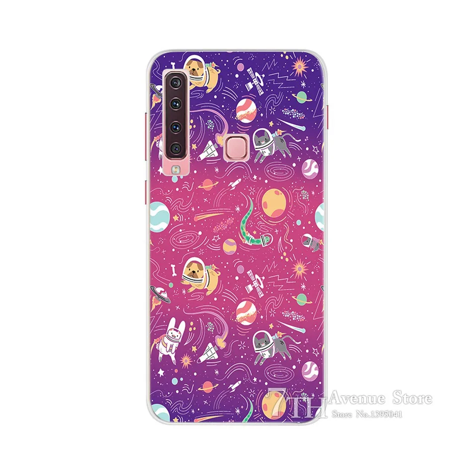 Цветочный чехол для Samsung A9 2018 A 9 A920F Мягкий Силиконовый ТПУ телефона Galaxy A920 с