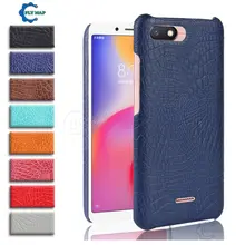 Чехол из крокодиловой кожи для Xiaomi Redmi 6 6A 6Pro жесткий защитный