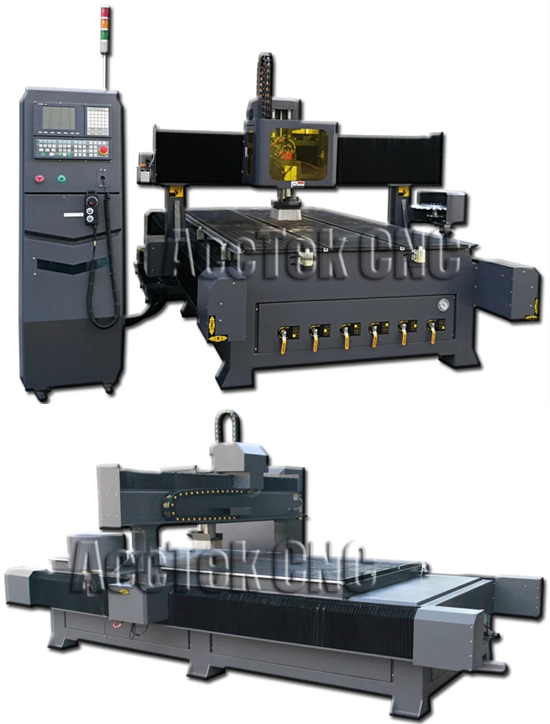 Большой размер cnc гравировальный станок AKM1530D atc, Деревообработка cnc маршрутизатор с серводвигателем