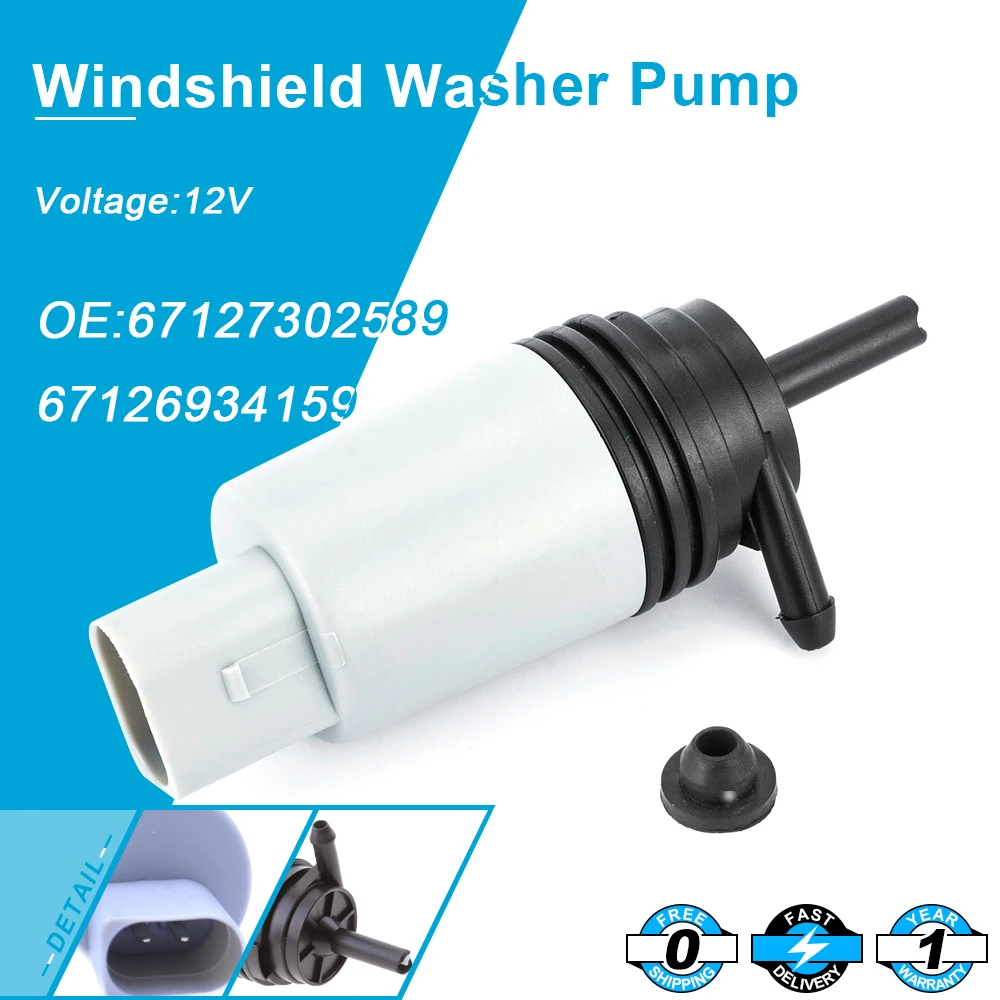 

New Windshield Washer Pump For BMW 328i 335i 525i 528i 535i 745i M3 67126934159