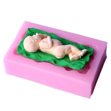 1 sztuk 3D dziecko kształt ciasto formy ciasto dekorowanie narzędzia formy płynnego silikonu forma do lukru silikonowe akcesoria do ciast E632