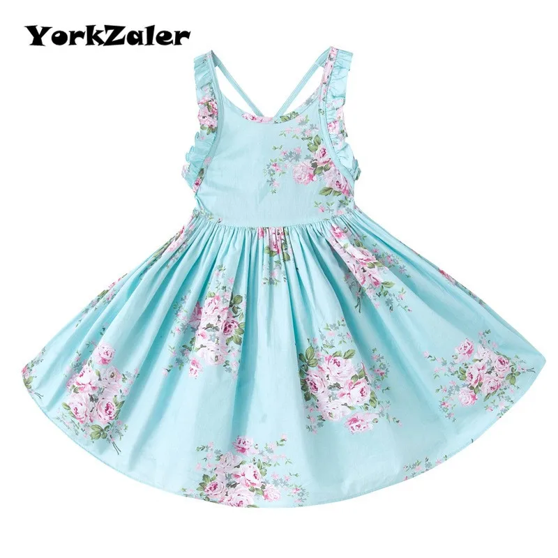 

2017 New Arrival Girls Summer Dress Slip Dress Children Sundresses Baby Girls Clothes A-line Ankle-length Sleeveless Slip Dress