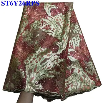 

Newest Hand cut Double Organza Embroidered Lace High Quality 2018 New Arrival organza lace French For Women dress XYP3003